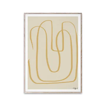 Poster Different Ways I jaune - 30x40 cm - Paper Collective