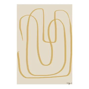 Poster Different Ways I jaune - 30x40 cm - Paper Collective