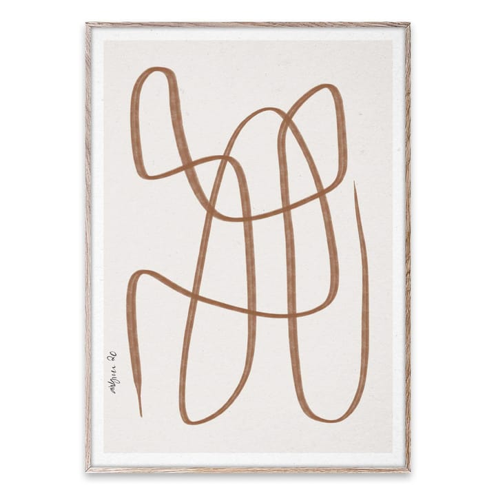 Poster Different Ways marron, 50x70 cm Paper Collective