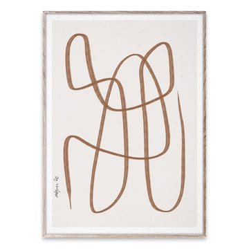 Poster Different Ways marron - 50x70 cm - Paper Collective