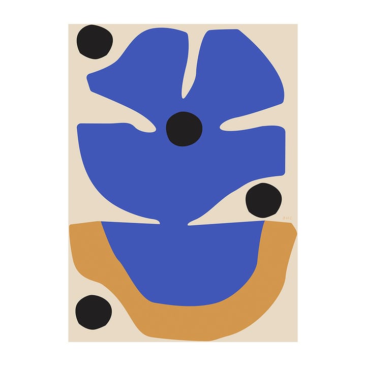 Poster Flor Azul - 30x40 cm - Paper Collective