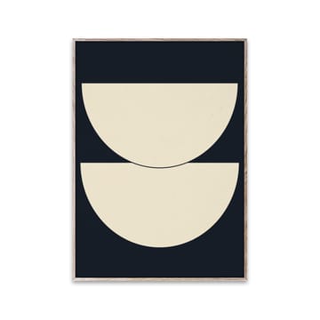 Poster Half Circles I bleu - 30x40 cm - Paper Collective