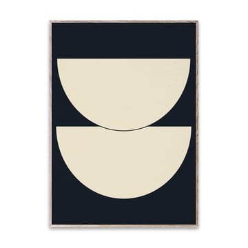 Poster Half Circles I bleu - 50x70 cm - Paper Collective