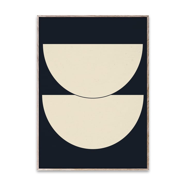 Poster Half Circles I bleu - 50x70 cm - Paper Collective