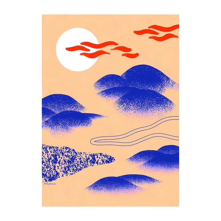 Poster Japanese Hills - 30x40 cm  - Paper Collective
