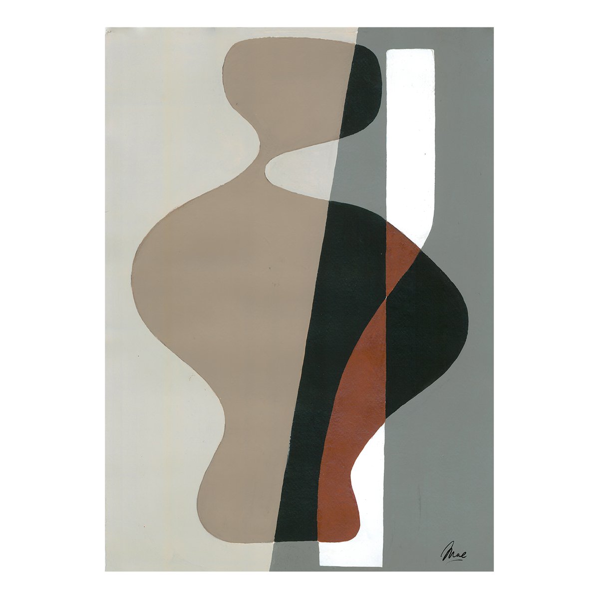 Paper Collective Poster La Femme 03 50x70 cm | Design Scandinave | Posters | Beige