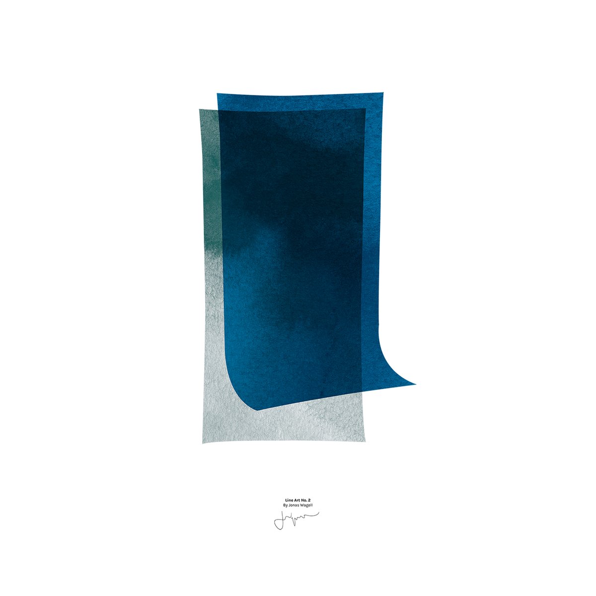 Paper Collective Poster Line Art 02 50x70 cm | Design Scandinave | Posters | Bleu