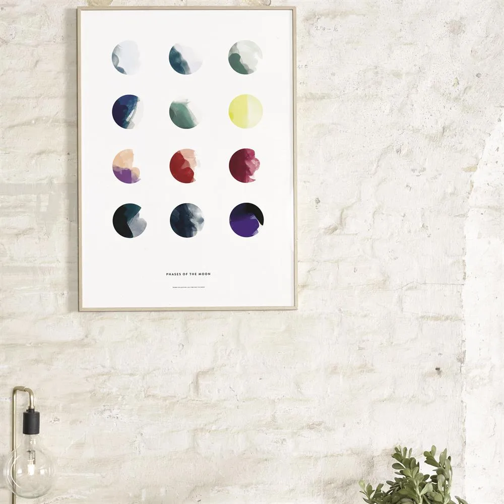 Poster Moon Phases, 50x70 cm Paper Collective
