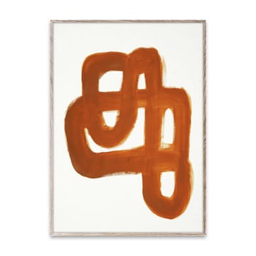 Poster Orange Brush - 50x70 cm - Paper Collective