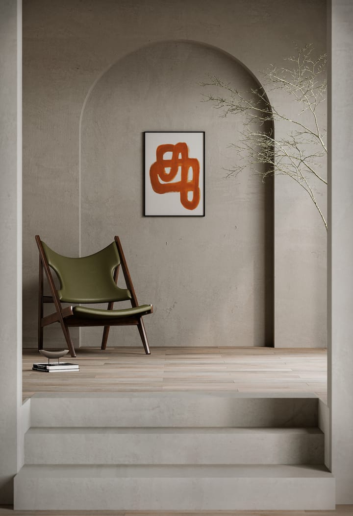 Poster Orange Brush, 50x70 cm Paper Collective