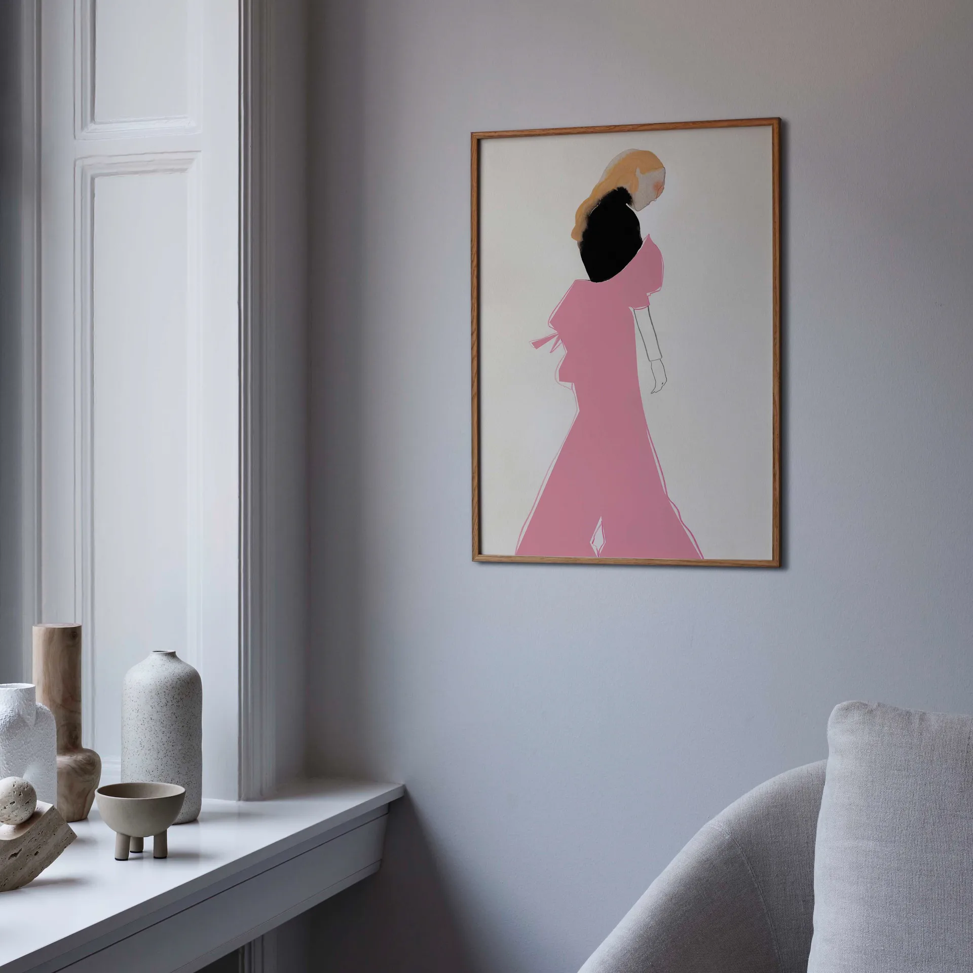 Poster Pink Dress, 30x40 cm Paper Collective