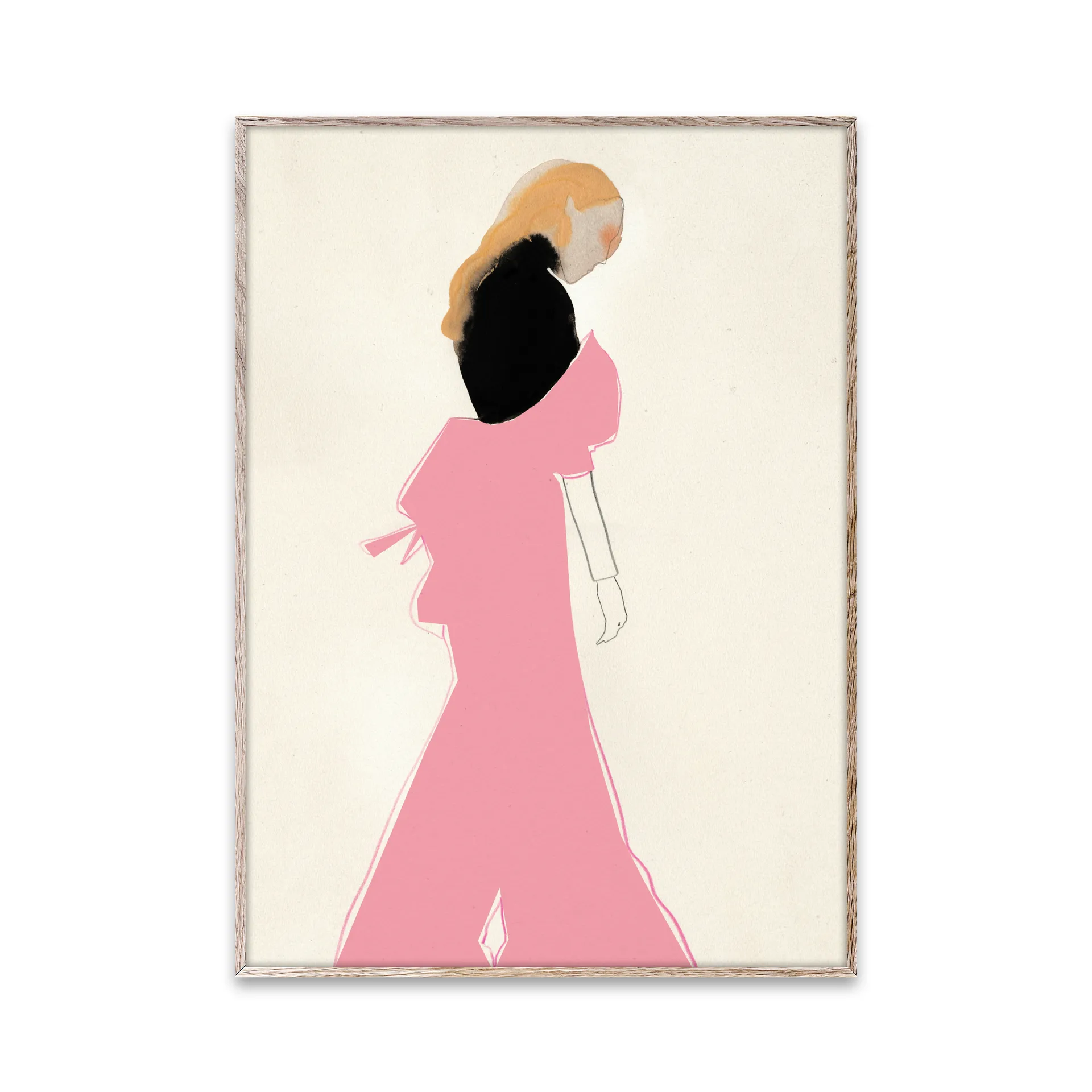 Poster Pink Dress, 30x40 cm Paper Collective