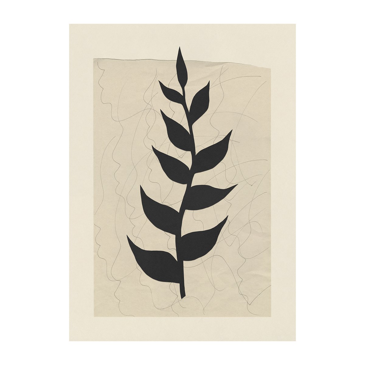 Paper Collective Poster Plant Poem 30x40 cm | Design Scandinave | Posters | Bleu