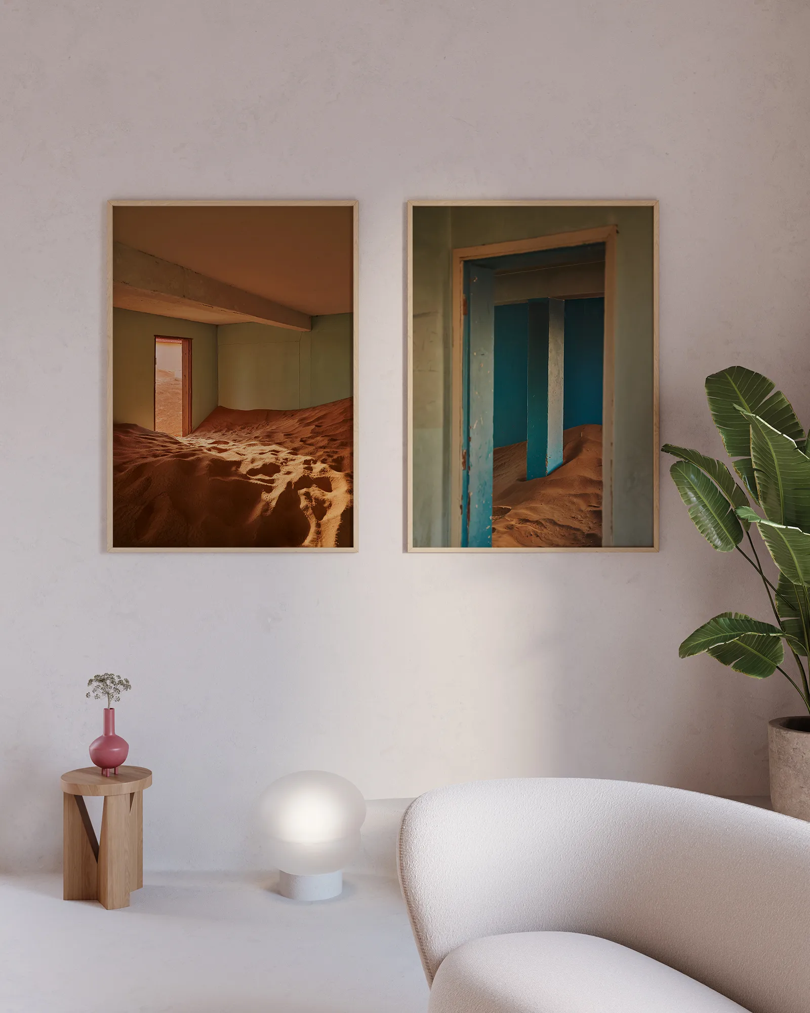 Poster Sand Village III, 50x70 cm Paper Collective