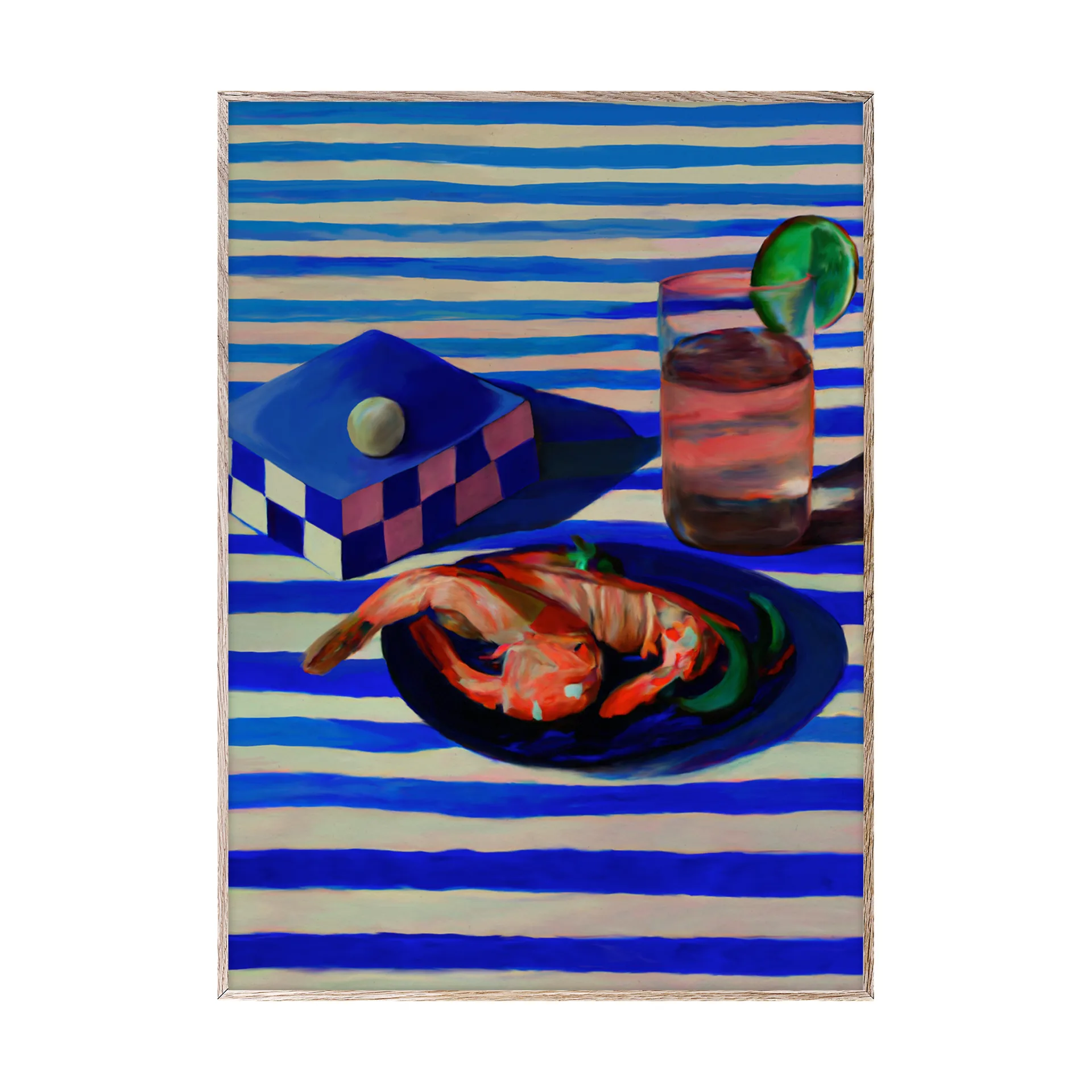 Poster Shrimp & Stripes, 50x70 cm  Paper Collective