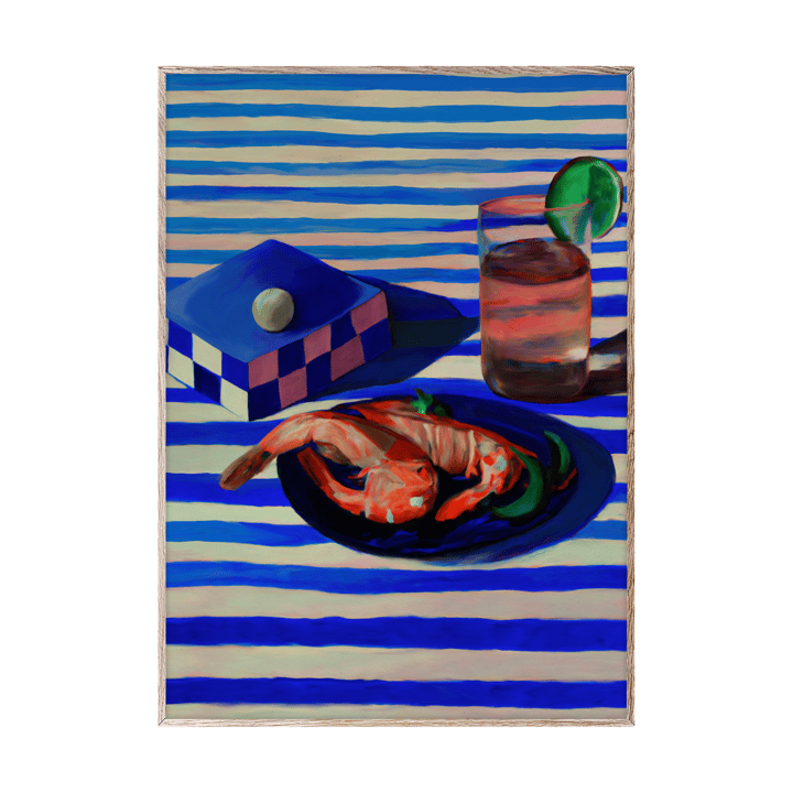Poster Shrimp & Stripes - 50x70 cm  - Paper Collective