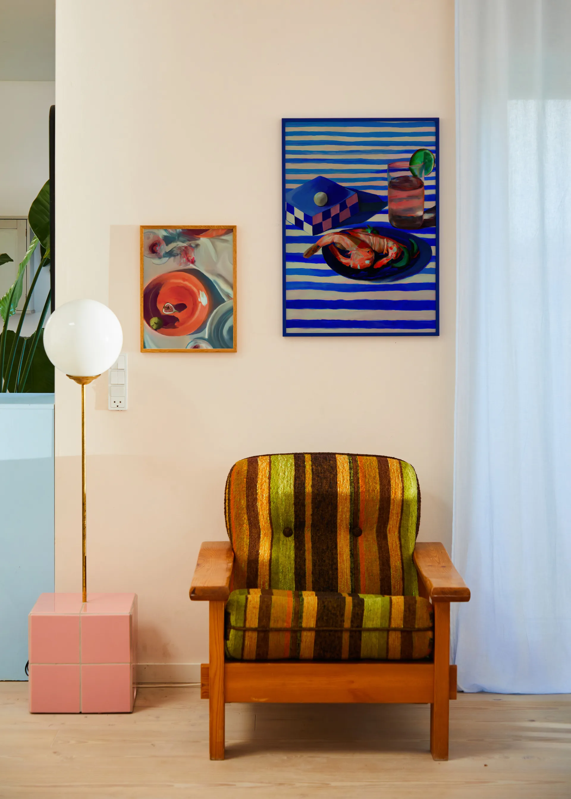 Poster Shrimp & Stripes, 50x70 cm  Paper Collective