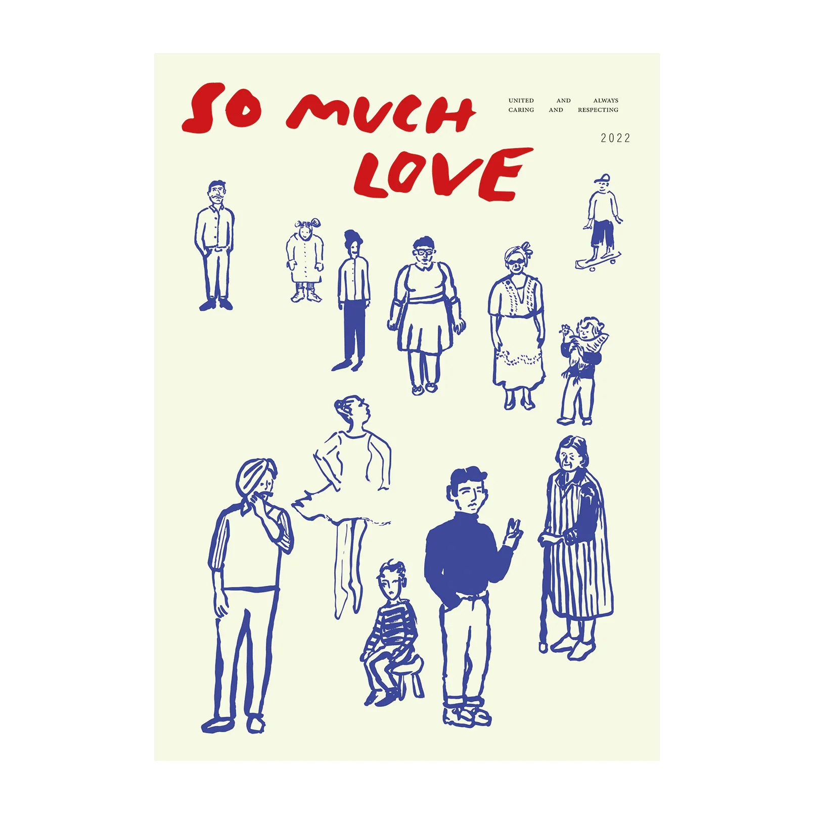 Poster So Much Love, 30x40 cm Paper Collective