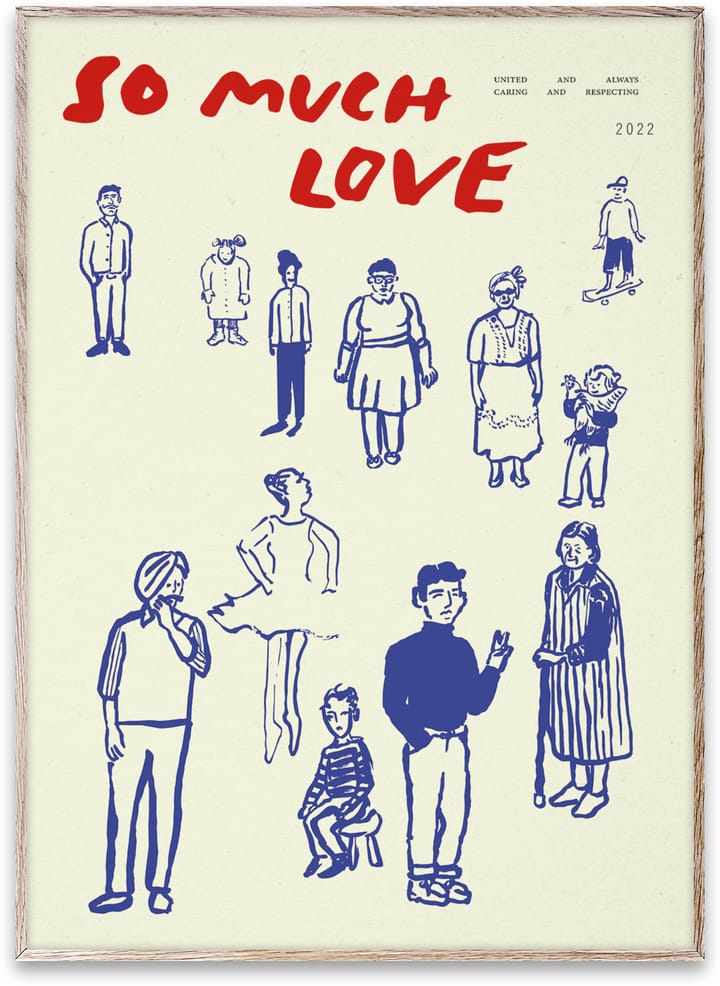 Poster So Much Love - 50x70 cm - Paper Collective