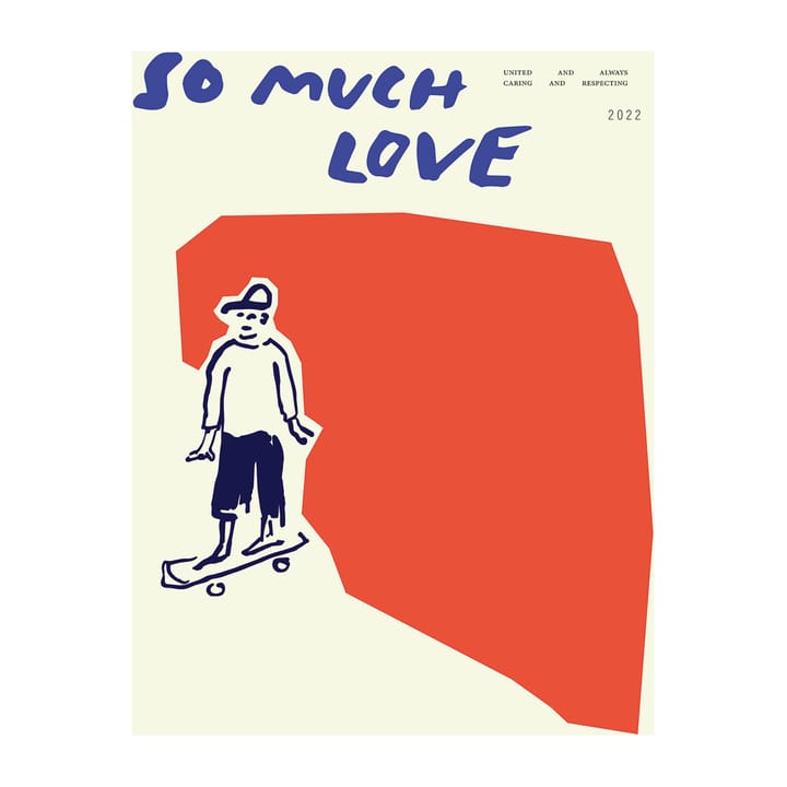 Poster So Much Love Skateboard - 30x40 cm - Paper Collective