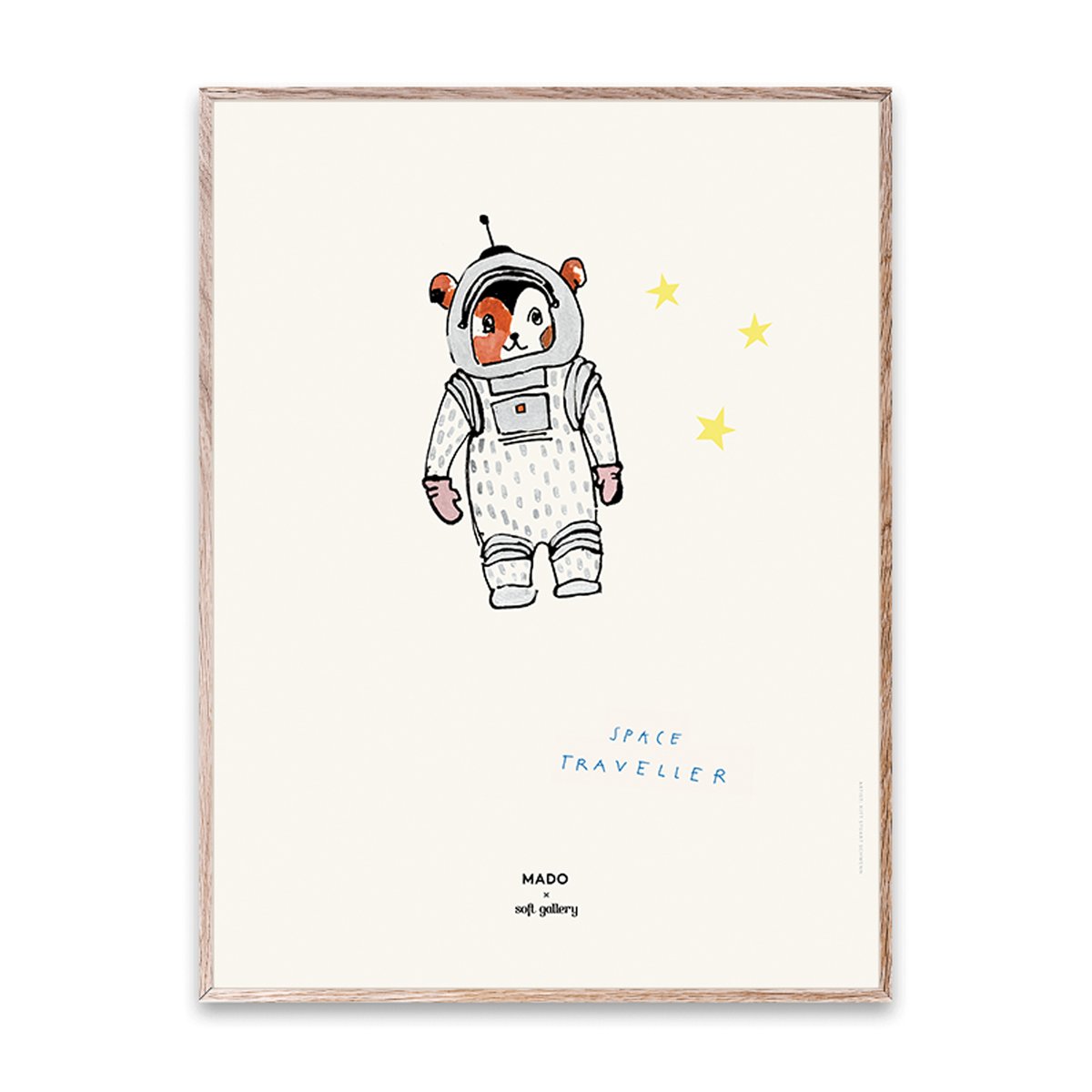 Paper Collective Poster Space Traveller 30x40 cm | Design Scandinave | Posters | Gris