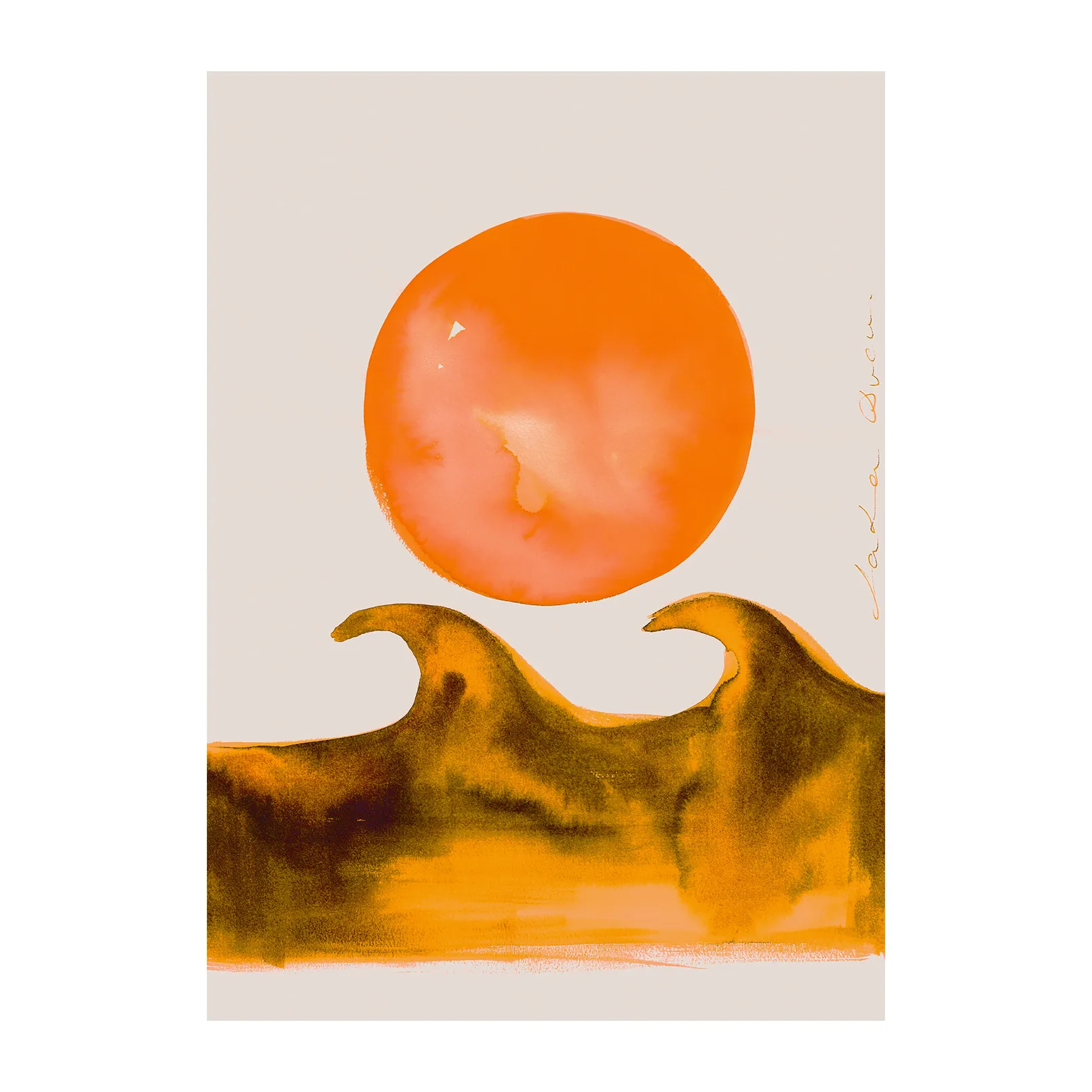 Poster Sunset Waves, 50x70 cm  Paper Collective