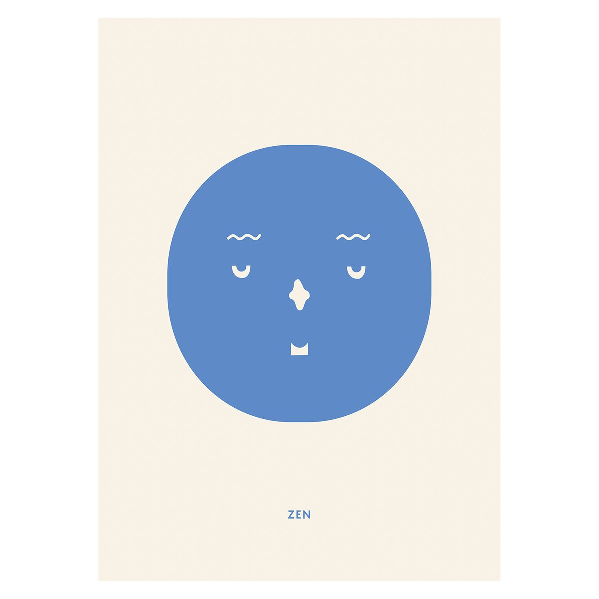 Paper Collective Poster Zen Feeling 30x40 cm | Design Scandinave | Posters | Beige