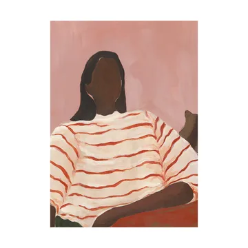 Red Stripes poster - 30x40cm - Paper Collective