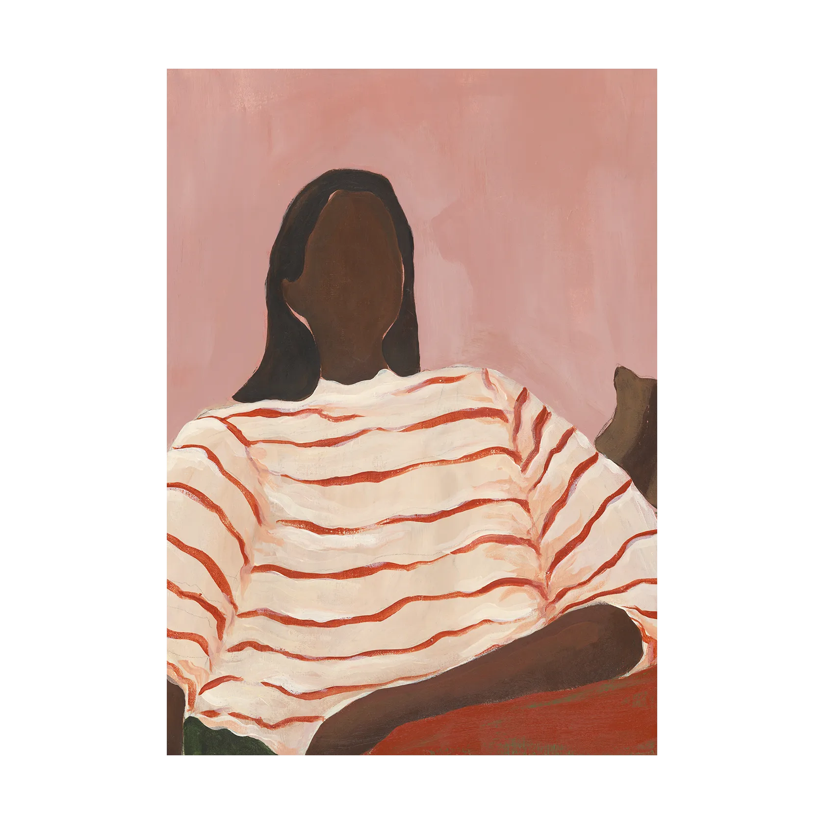 Red Stripes poster, 50x70cm Paper Collective