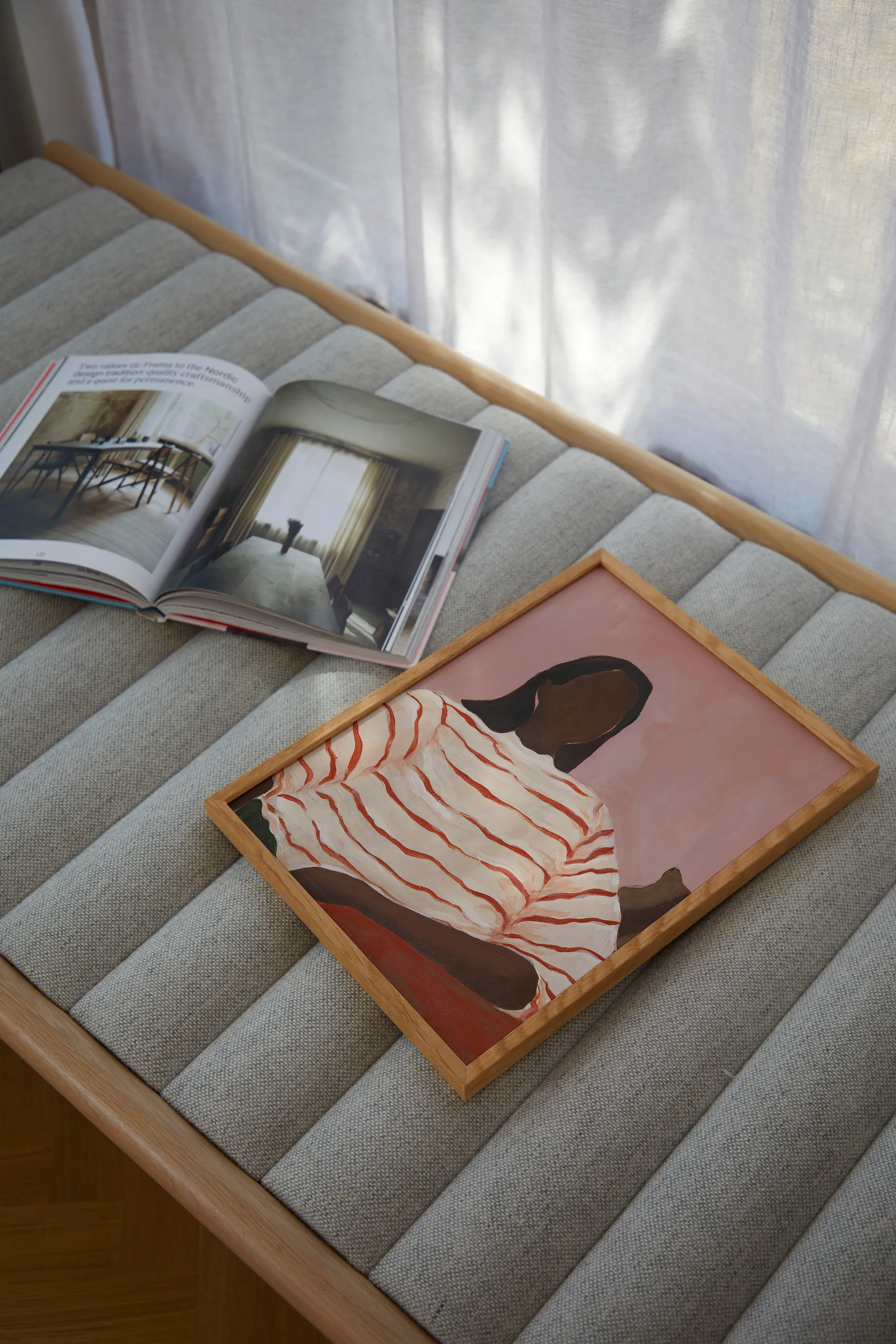 Red Stripes poster, 50x70cm Paper Collective