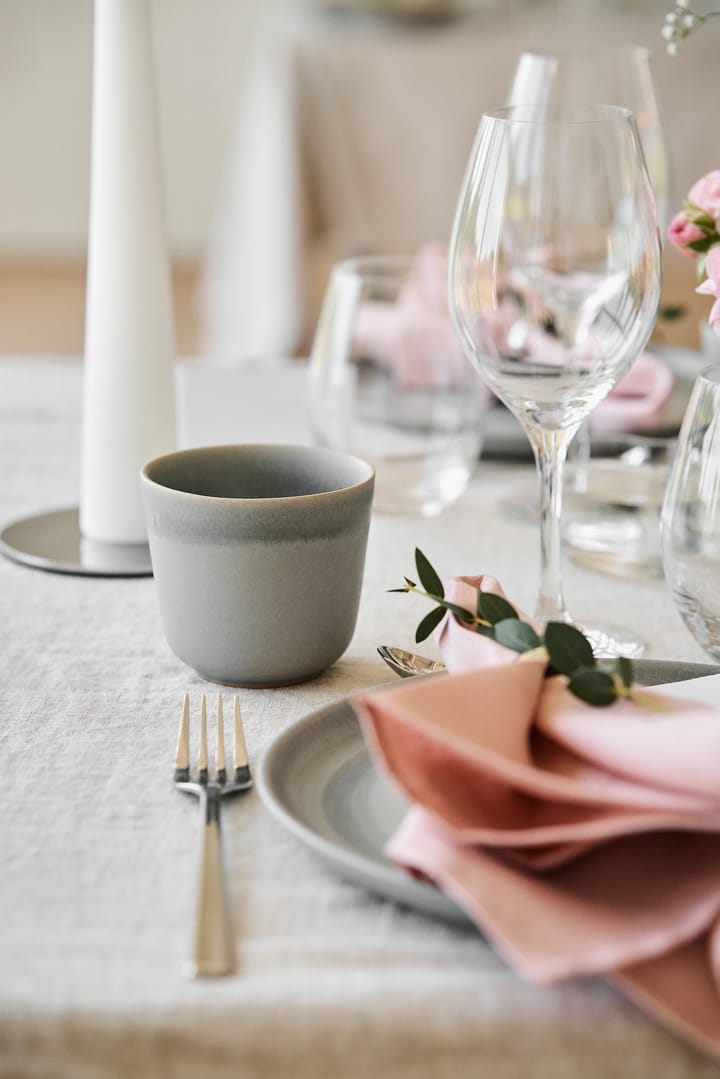 Assiettes Ø24 Morgon Grå, lot de 4 - Gris - Paradisverkstaden