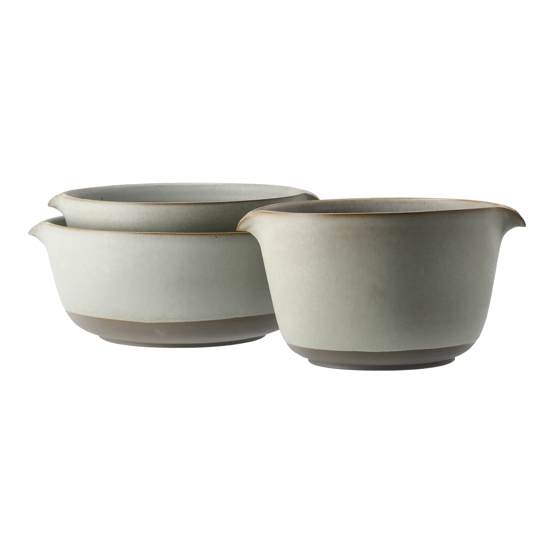 Bol gris avec bec verseur Lantliv, 5 pièces Paradisverkstaden