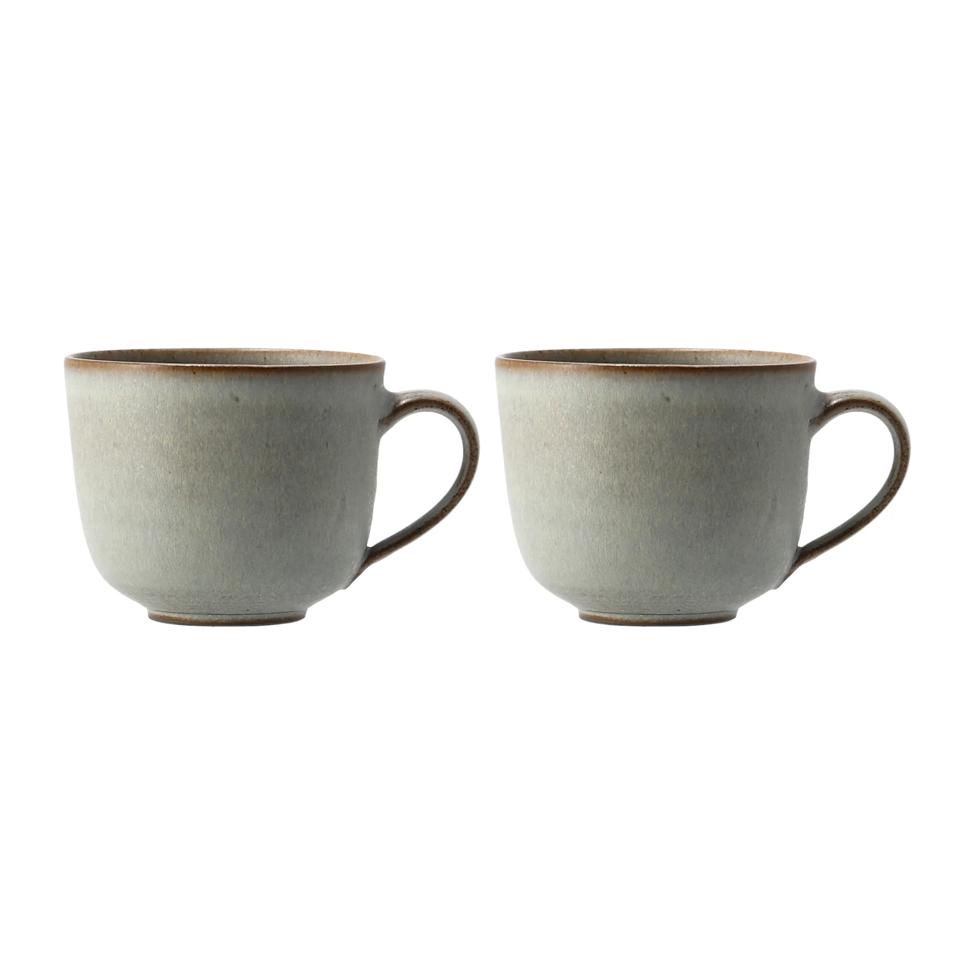 Mugs à café Lantliv, lot de 2, Gris Paradisverkstaden