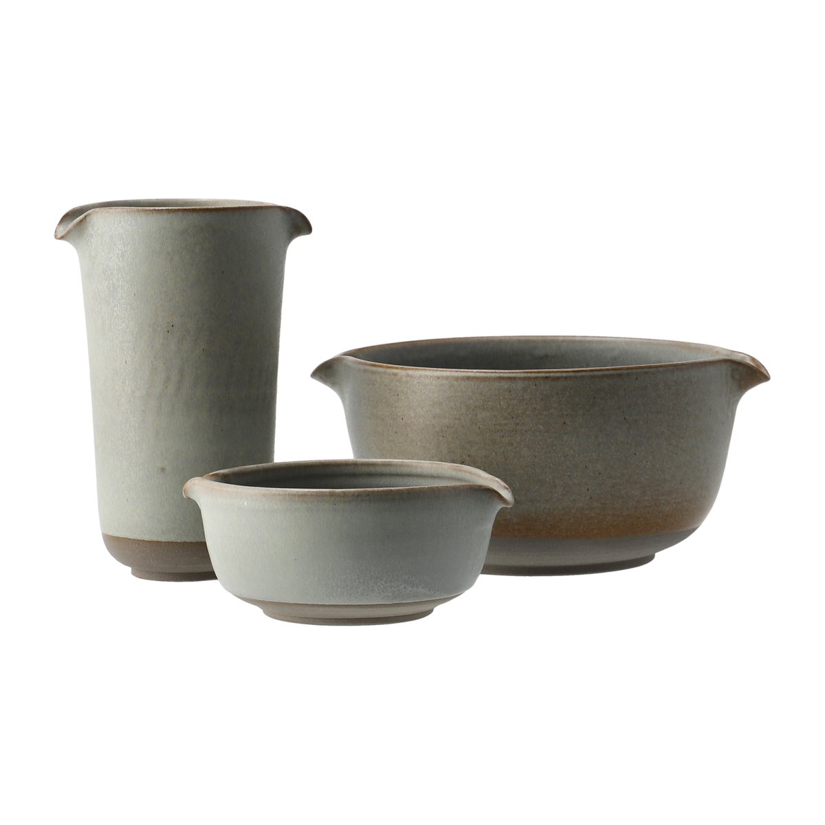Paradisverkstaden Pichet Lantliv + 2 bols Gris | Design Scandinave | Arts de la table & vaisselle | Gris