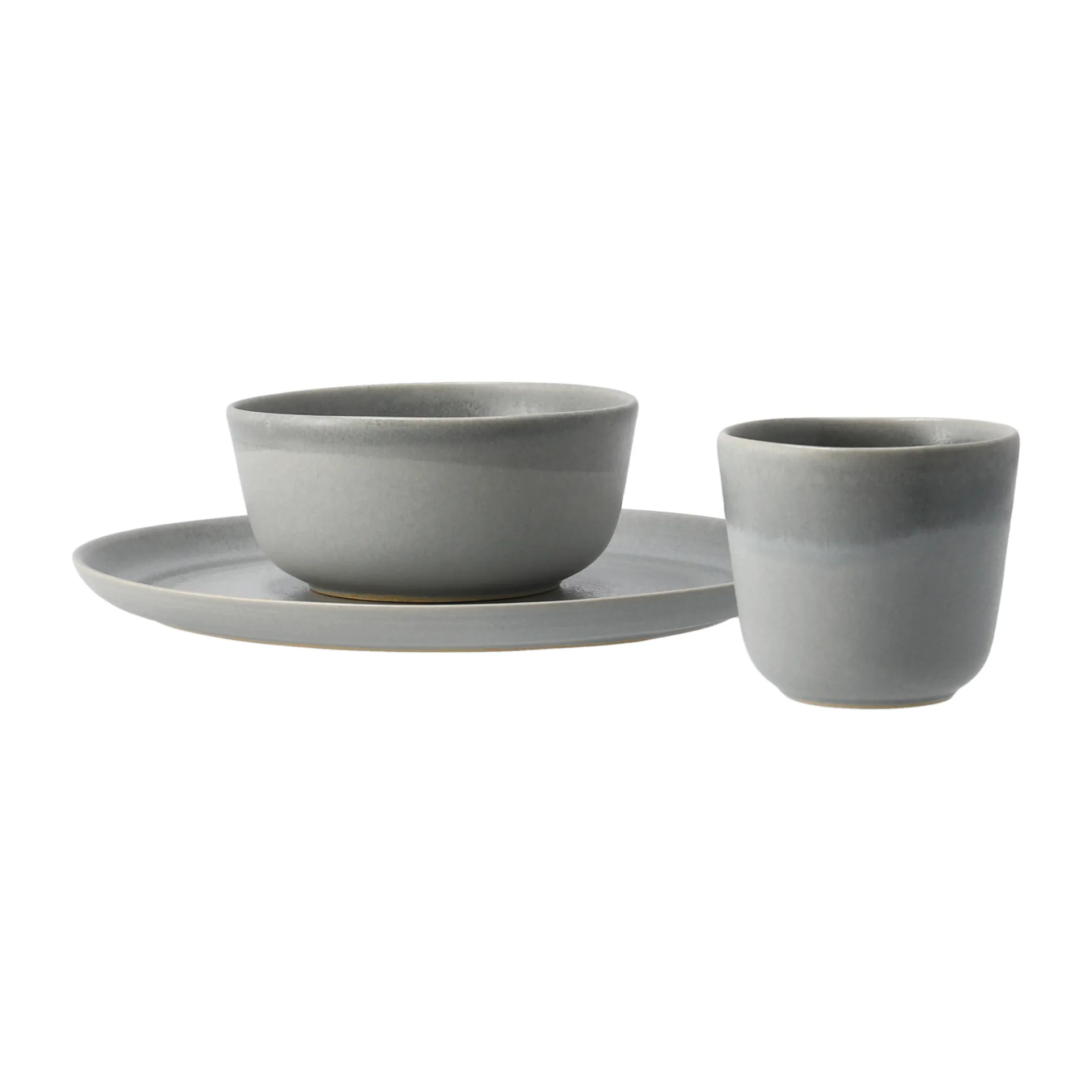 Set petit déjeuner Morgon Grå, 3 pcs, Gris Paradisverkstaden