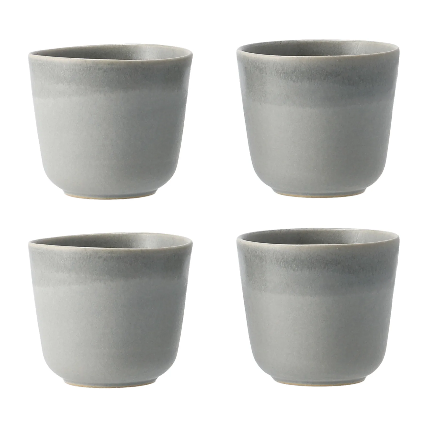 Tasses Morgon Grå, lot de 4, Gris Paradisverkstaden