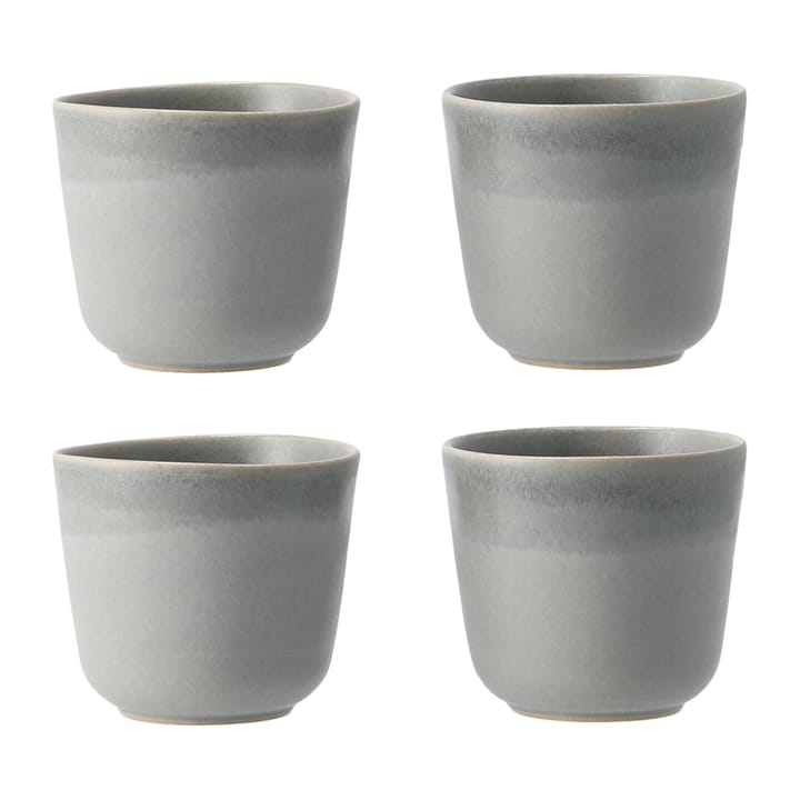 Tasses Morgon Grå, lot de 4 - Gris - Paradisverkstaden