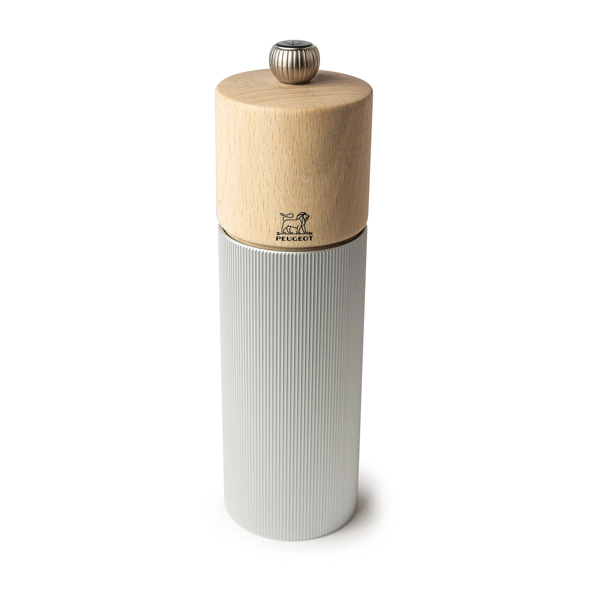 Moulin à poivre Line Natural 18 cm, Wood-aluminium Peugeot