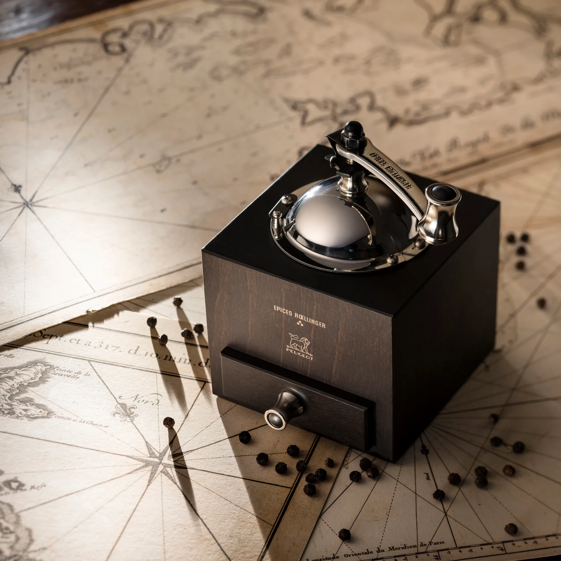 Moulin à poivre manuel Roellinger, Chocolat Peugeot