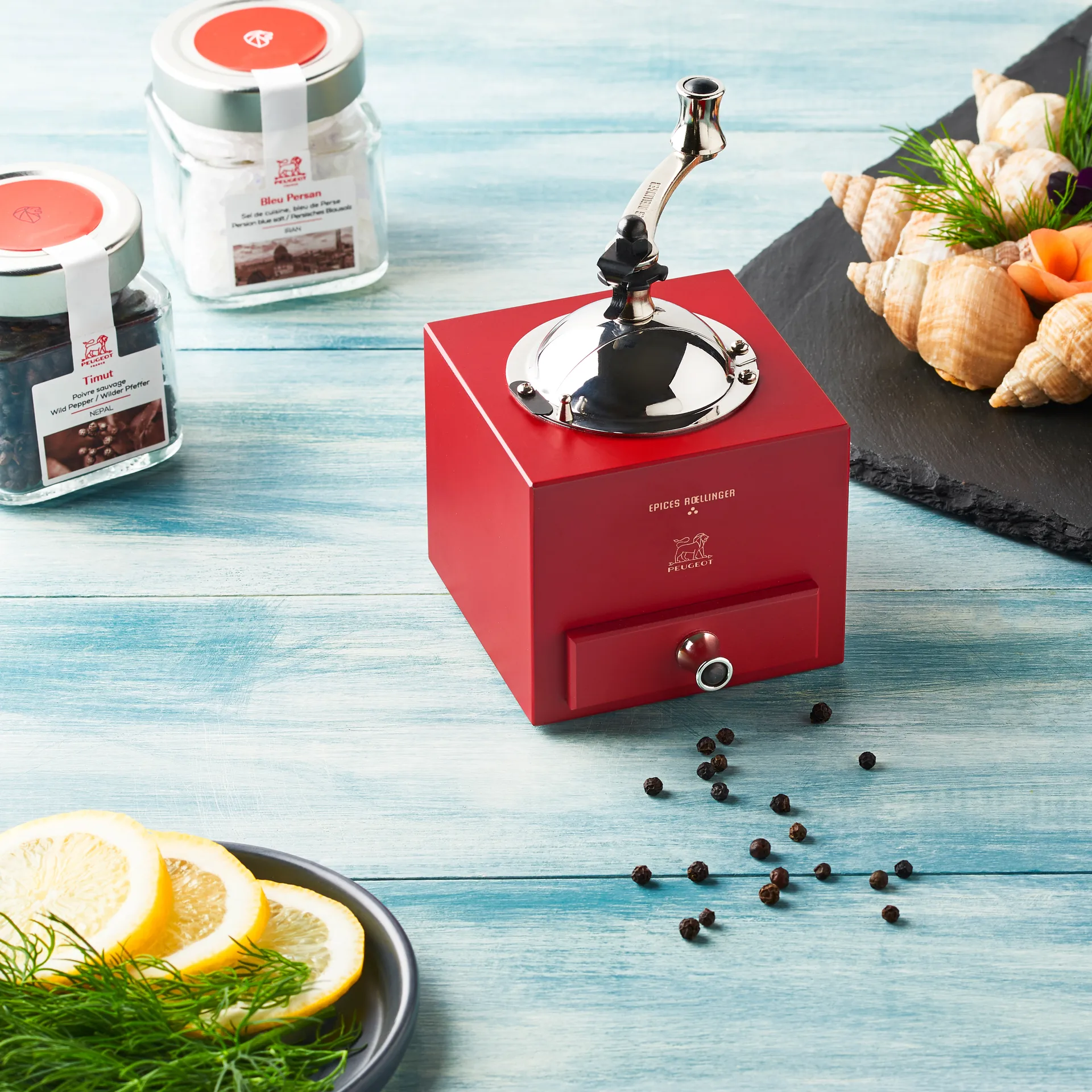 Moulin à poivre manuel Roellinger, Rouge Peugeot