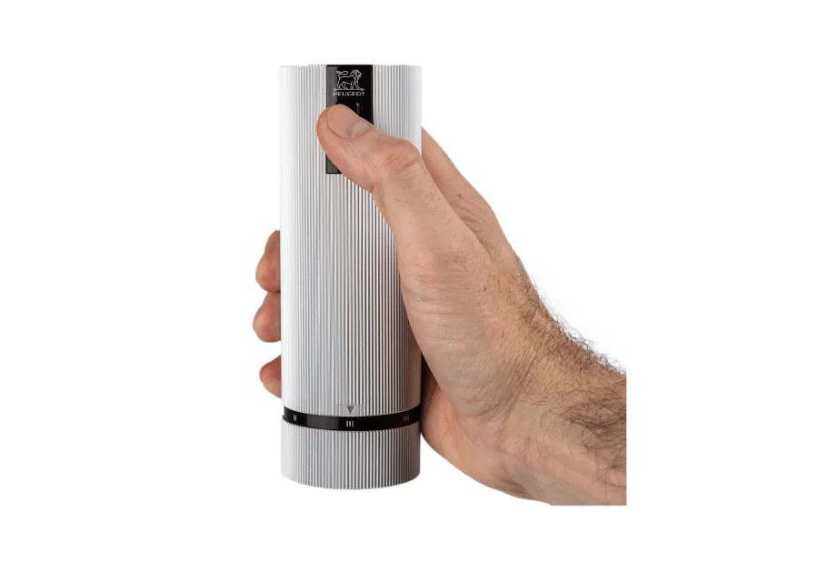 Moulin à sel électrique Line 15 cm, Aluminium Peugeot