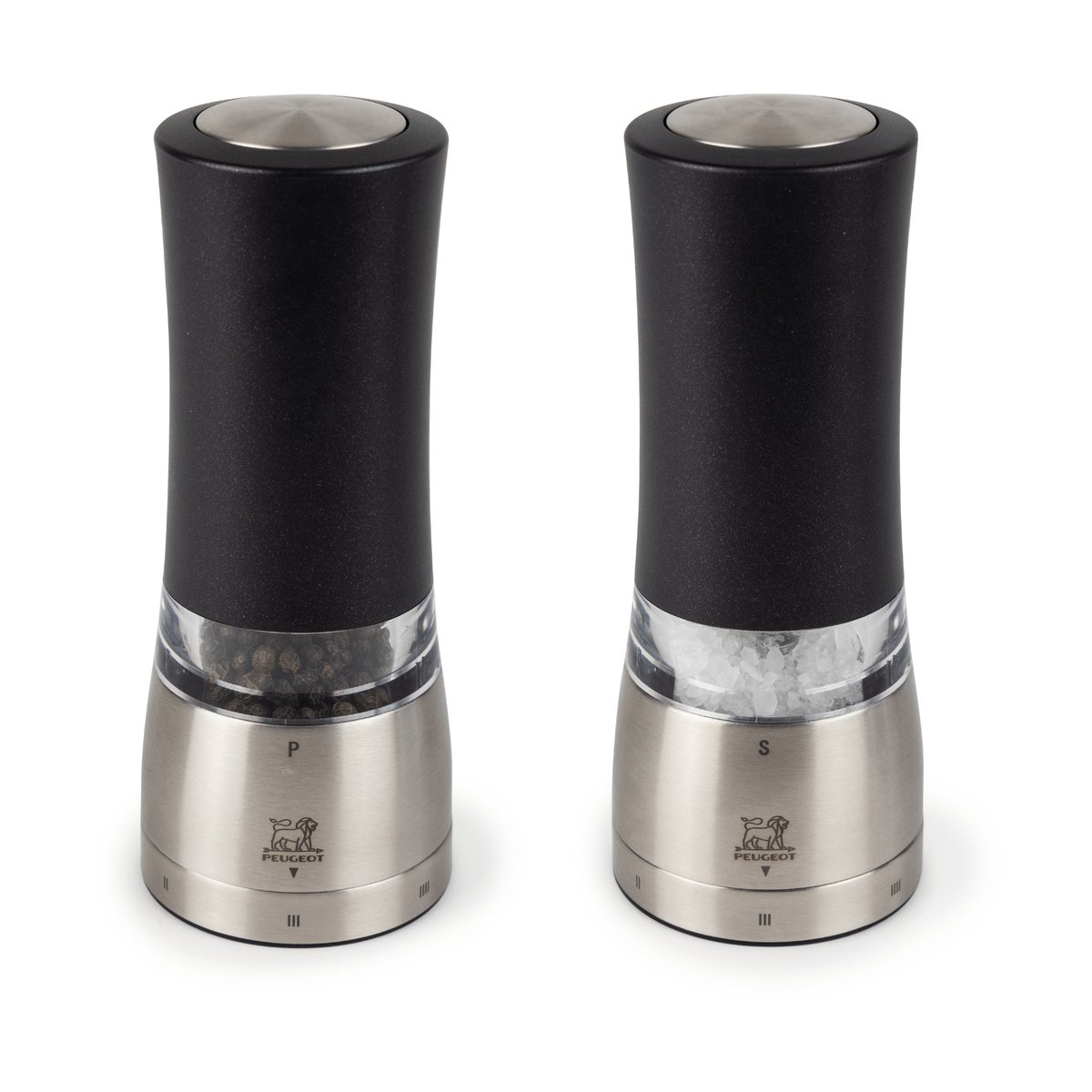 Peugeot Moulin à sel et poivre électrique Daman Z DUO 2 pièces Black