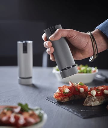 Moulin à sel et poivre électrique Line Z DUO 2 pièces - Aluminium-carbon - Peugeot
