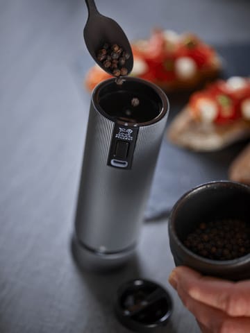 Moulin à sel et poivre électrique Line Z DUO 2 pièces - Aluminium-carbon - Peugeot