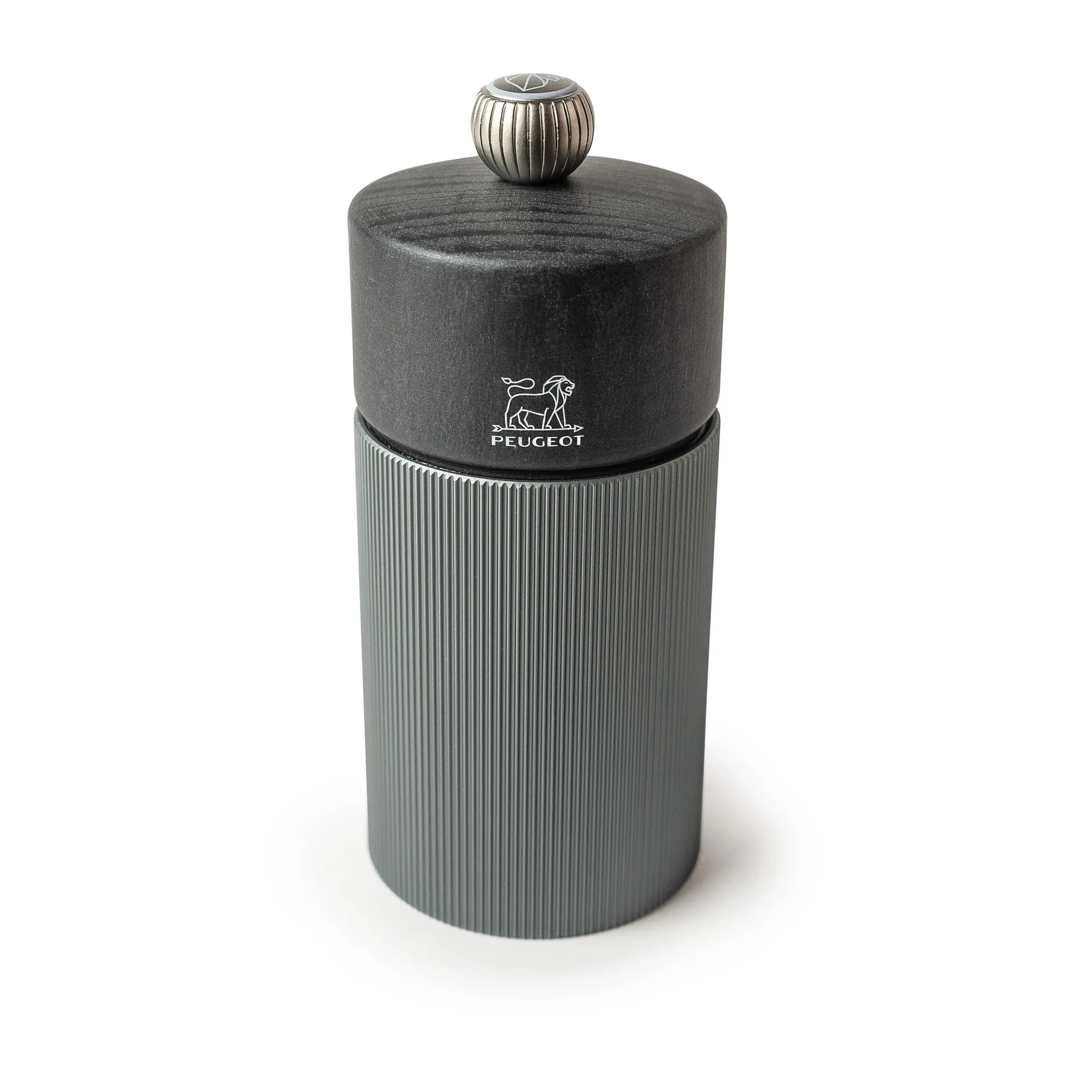 Moulin à sel Line Dark 12 cm, Wood-aluminium Peugeot