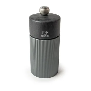 Moulin à sel Line Dark 12 cm - Wood-aluminium - Peugeot