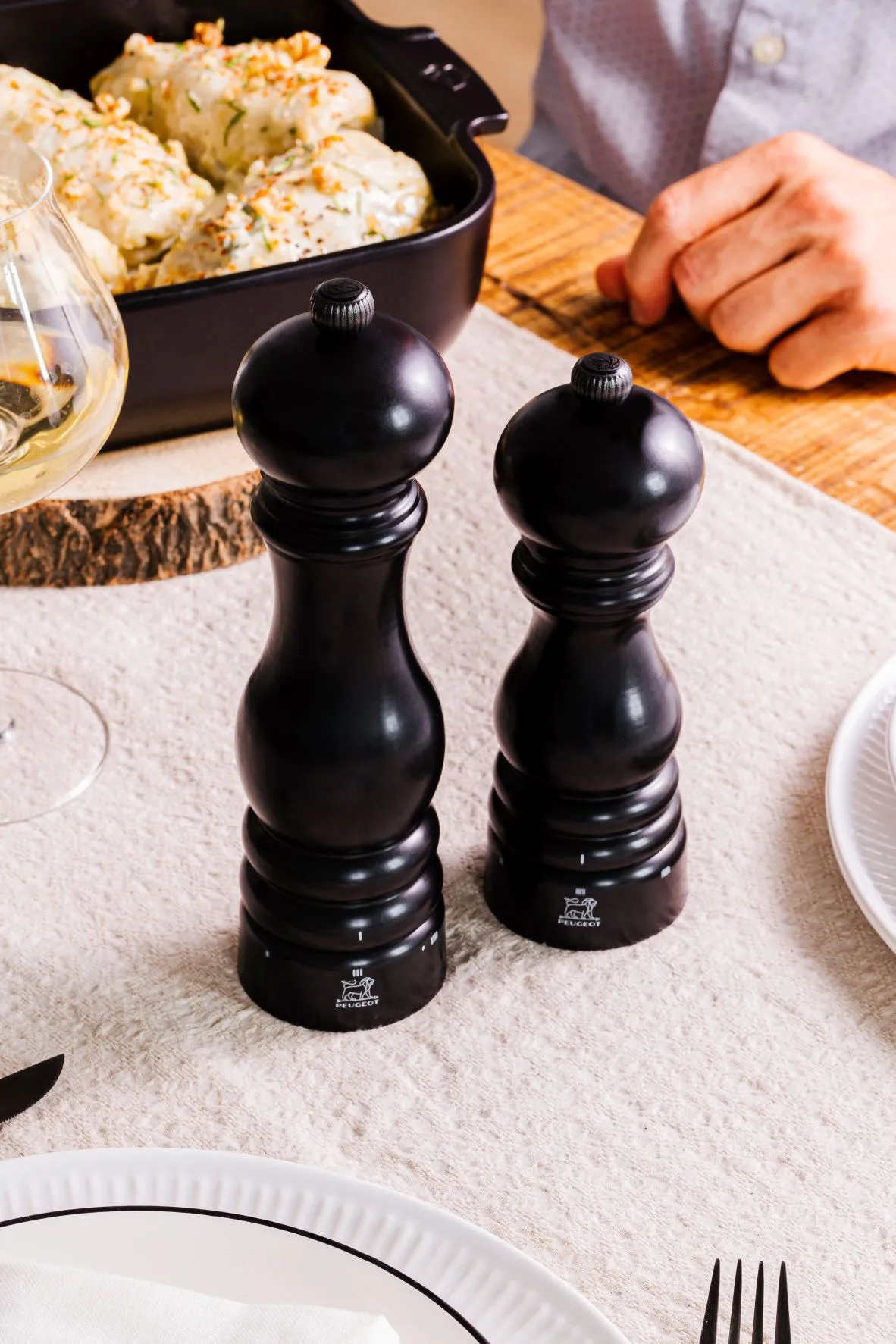 Moulin à sel Paris u'Select 18 cm, Satin black Peugeot
