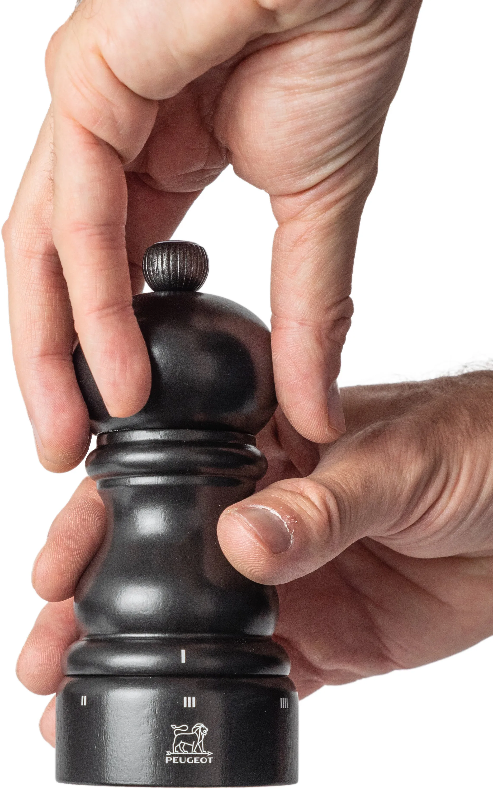 Moulin à sel Paris u'Select Z 12 cm, Satin black Peugeot