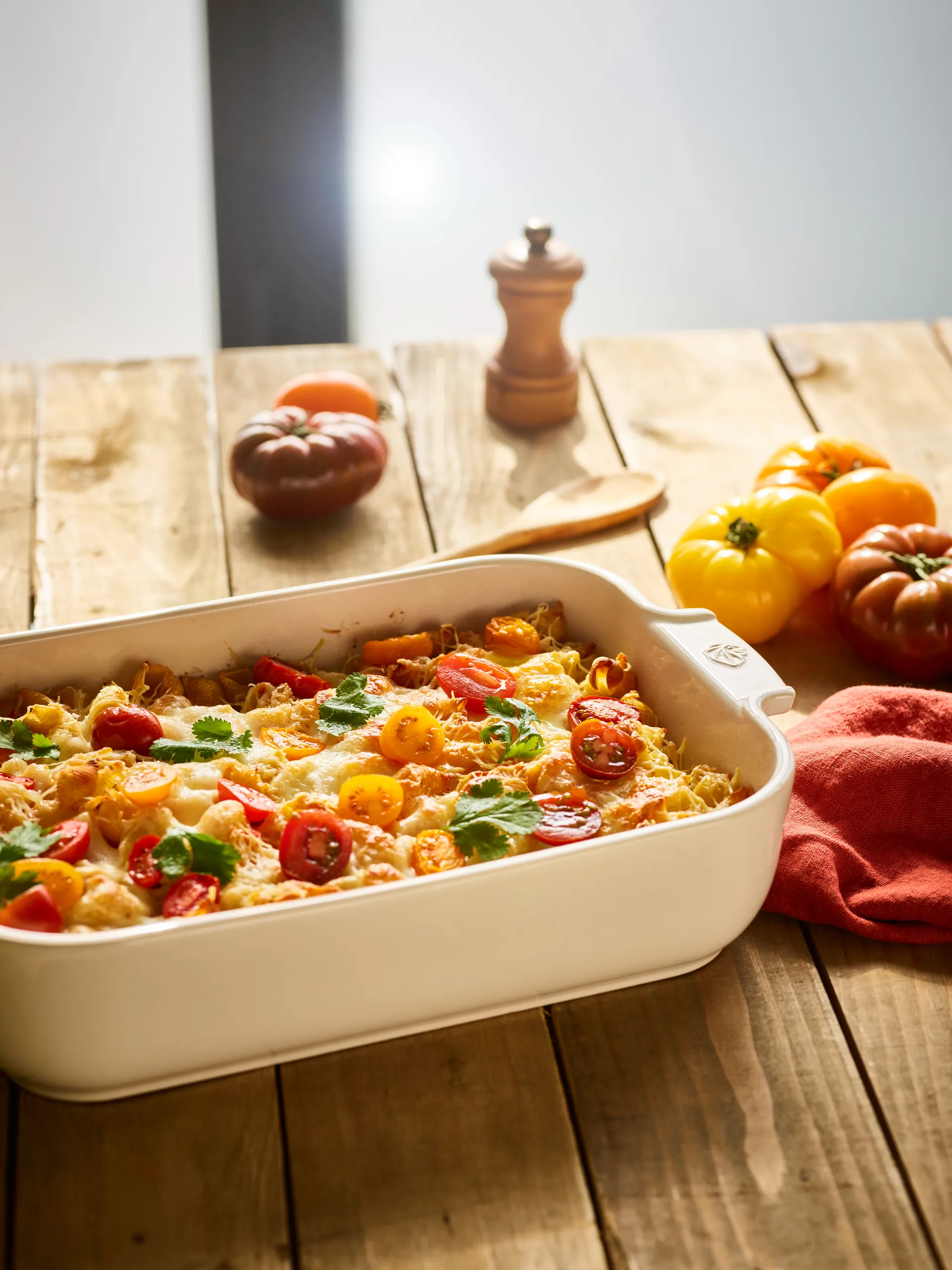 Plat en céramique Appolia 29,5x36 cm, Blanc Peugeot