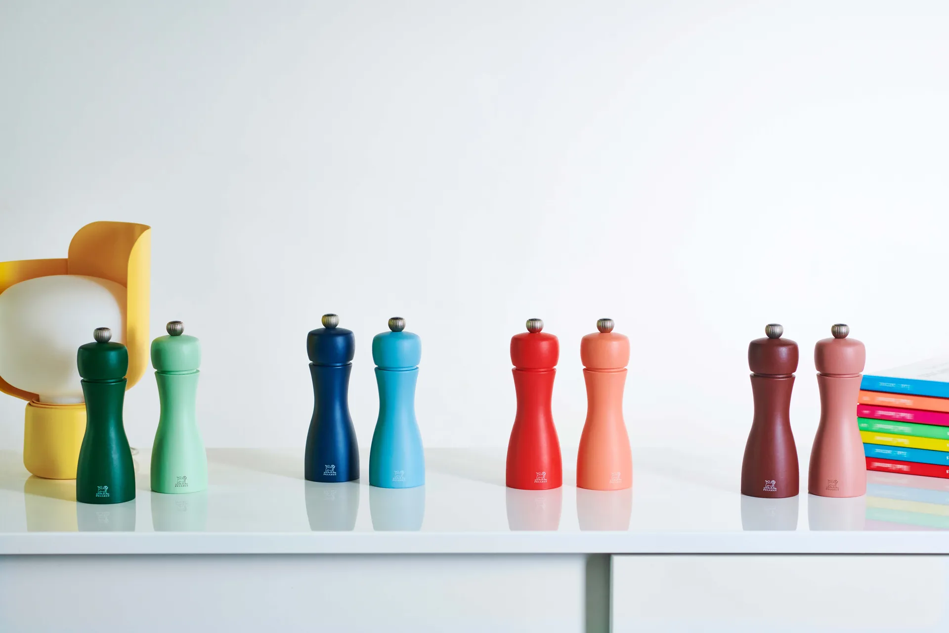 Set de moulins à sel et à poivre Tahiti Earth 15 cm, Cacao & nuts Peugeot